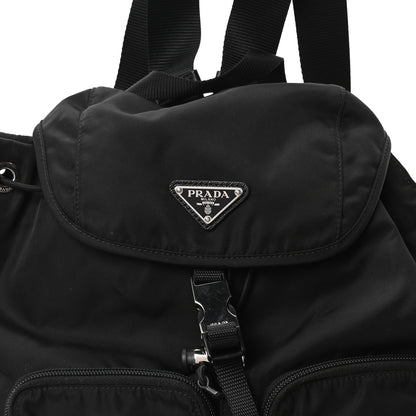 Prada Tessuto Nylon Saffiano Vela Backpack Black 8 of 10