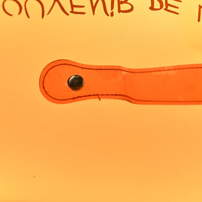 Hermes Vinyl Souvenir De L'Exposition Kelly Orange 10 of 10