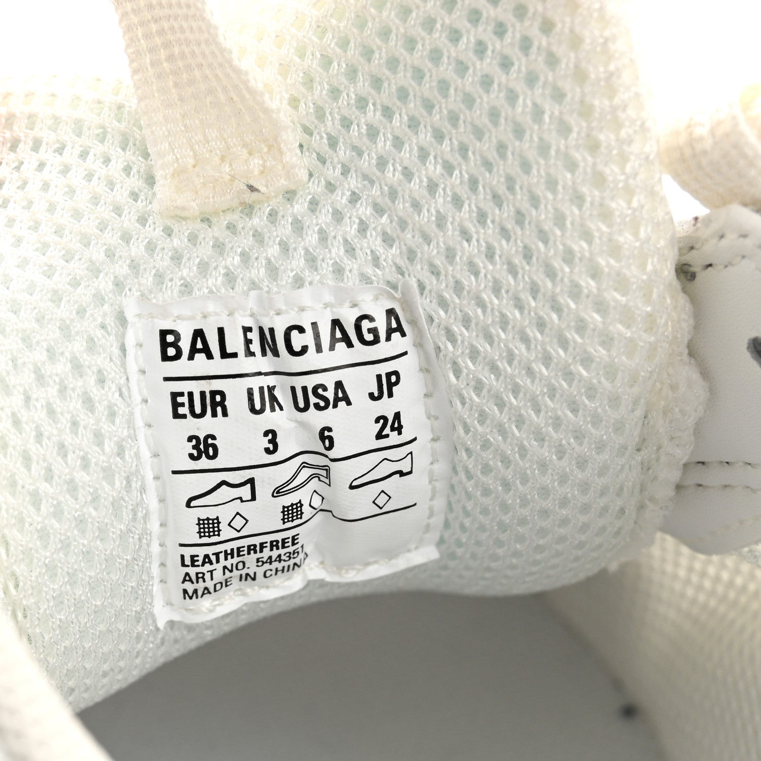 Balenciaga Fabric Mesh Clear Sole Womens Triple S Sneakers 36 Light Blue Grey Lilac White 9 of 12