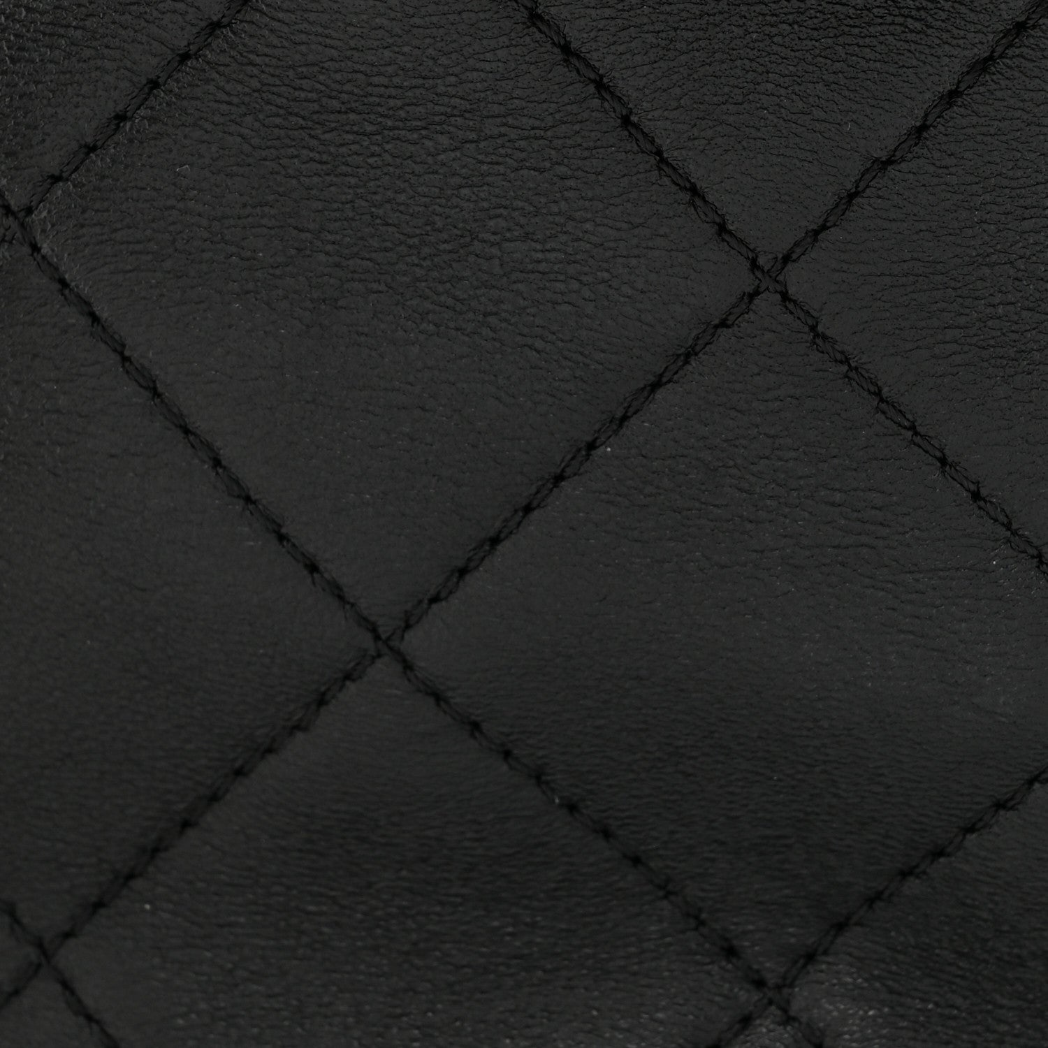 Chanel Lambskin Quilted Resin Bi-Color Chain Bucket Bag Black 8 of 10