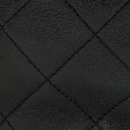 Chanel Lambskin Quilted Resin Bi-Color Chain Bucket Bag Black 8 of 10
