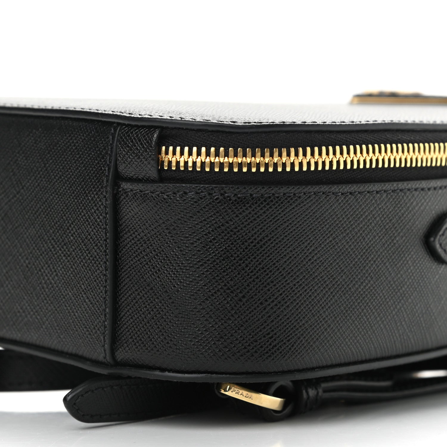 Prada Saffiano Lux Mini Odette Backpack Black 9 of 9