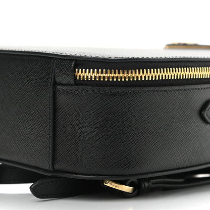 Prada Saffiano Lux Mini Odette Backpack Black 9 of 9