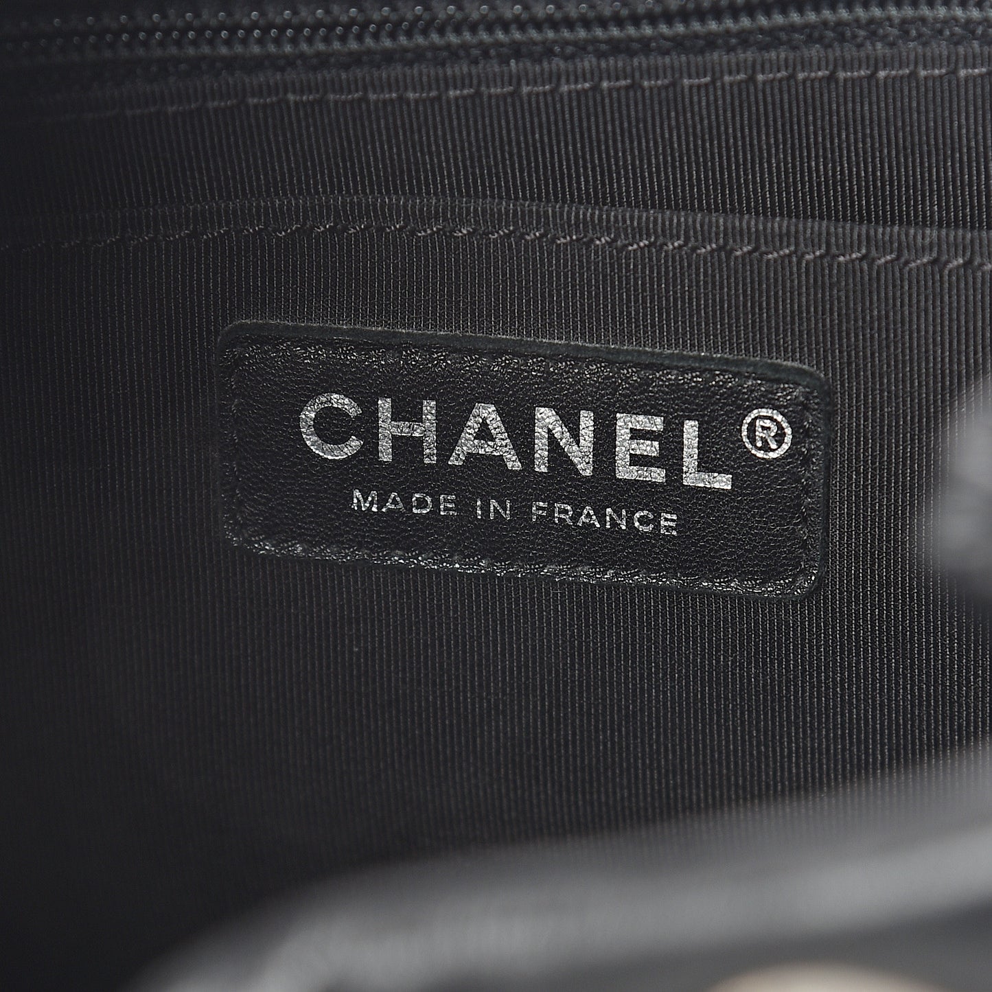 Lambskin Quilted Mini CC Chain Bucket Bag Black