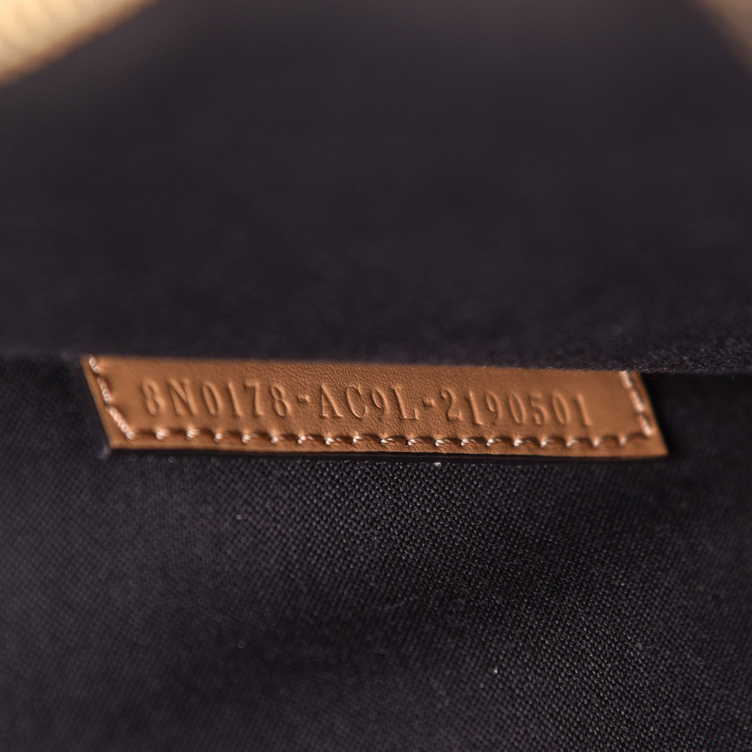 Fendi Vitello King Logo Embossed Large Flat Pouch Miele Scuro 7 of 7