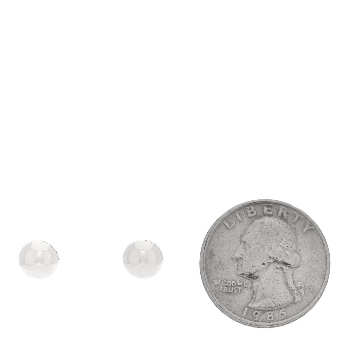 Sterling Silver 8mm HardWear Ball Earrings
