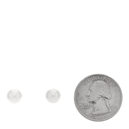 Tiffany Sterling Silver 8mm HardWear Ball Earrings 2 of 4