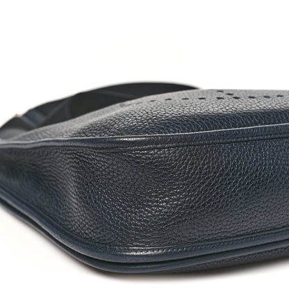 Hermes Taurillon Clemence EVELYNE III PM Bleu Nuit 9 of 10