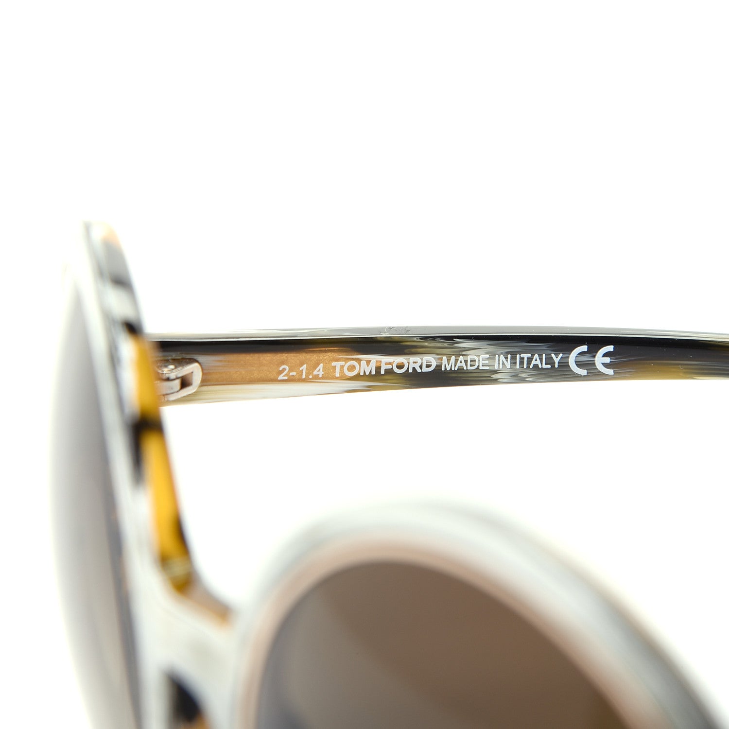 Tom Ford Acetate Carrie Sunglasses TF268 Grey Horn 5 of 8