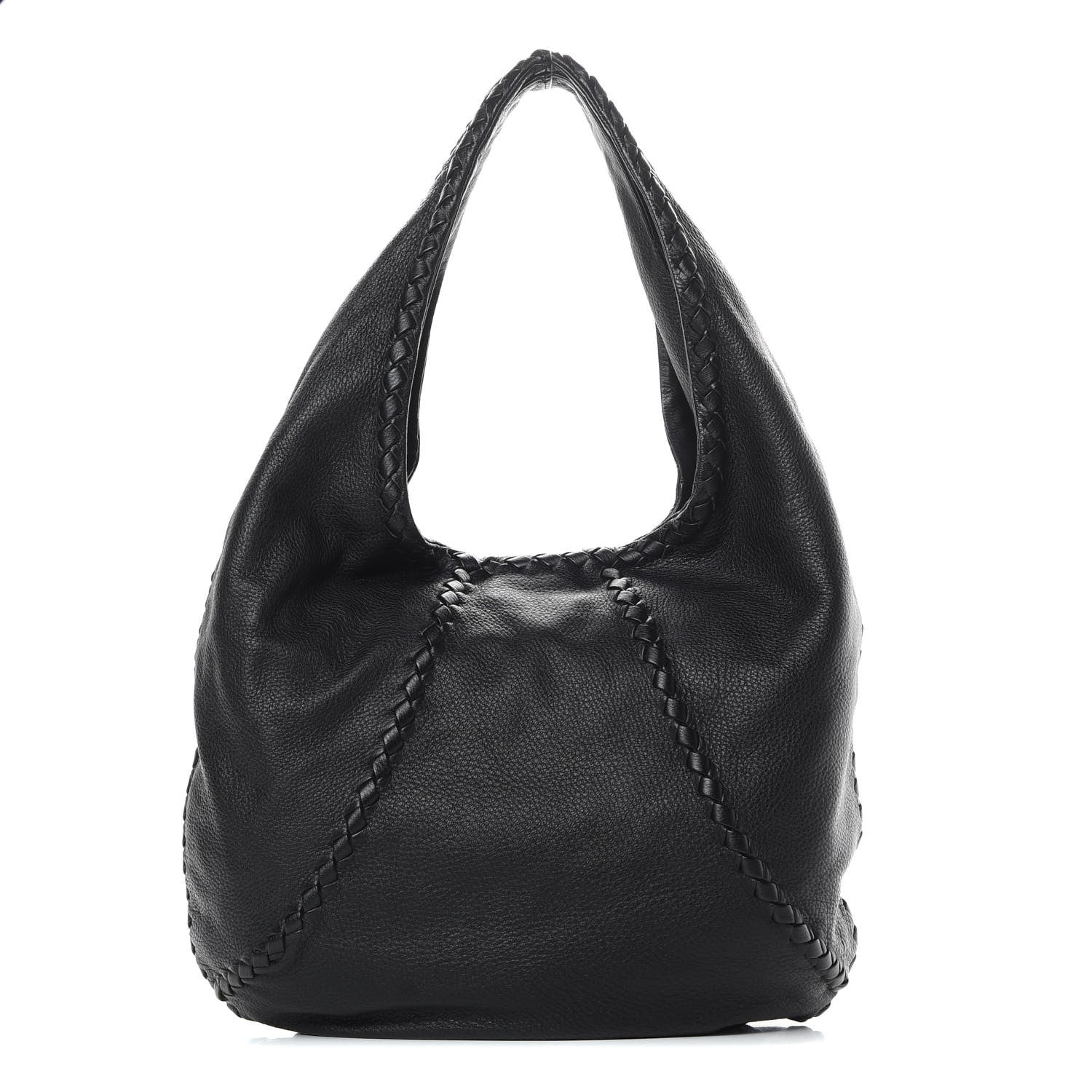Bottega Veneta Cervo Deerskin Large Hobo Black 1 of 14