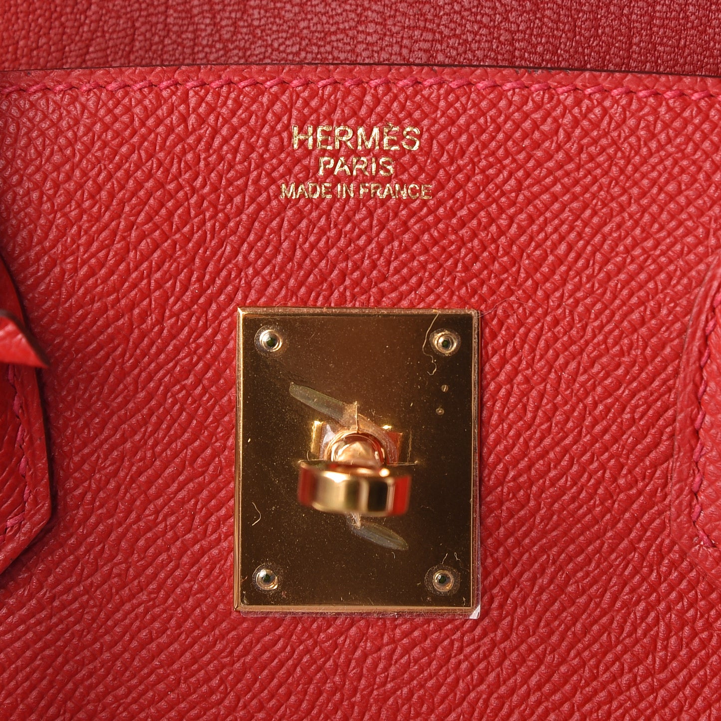 Epsom Birkin 30 Rouge Casaque