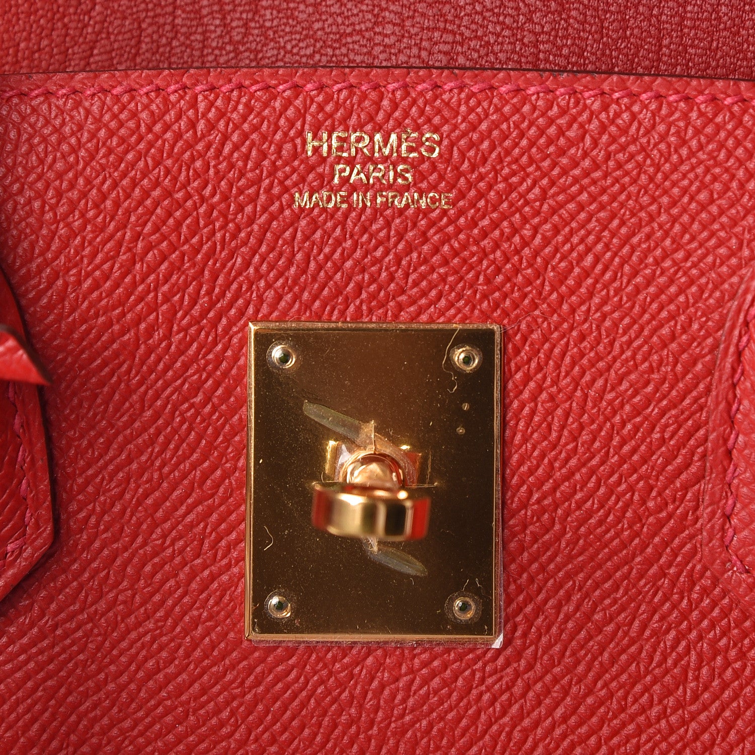 Hermes Epsom Birkin 30 Rouge Casaque 6 of 12