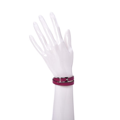 Hermes Swift Behapi Double Tour Reversible Bracelet T1 Rose Pourpre Rose Extreme 2 of 7