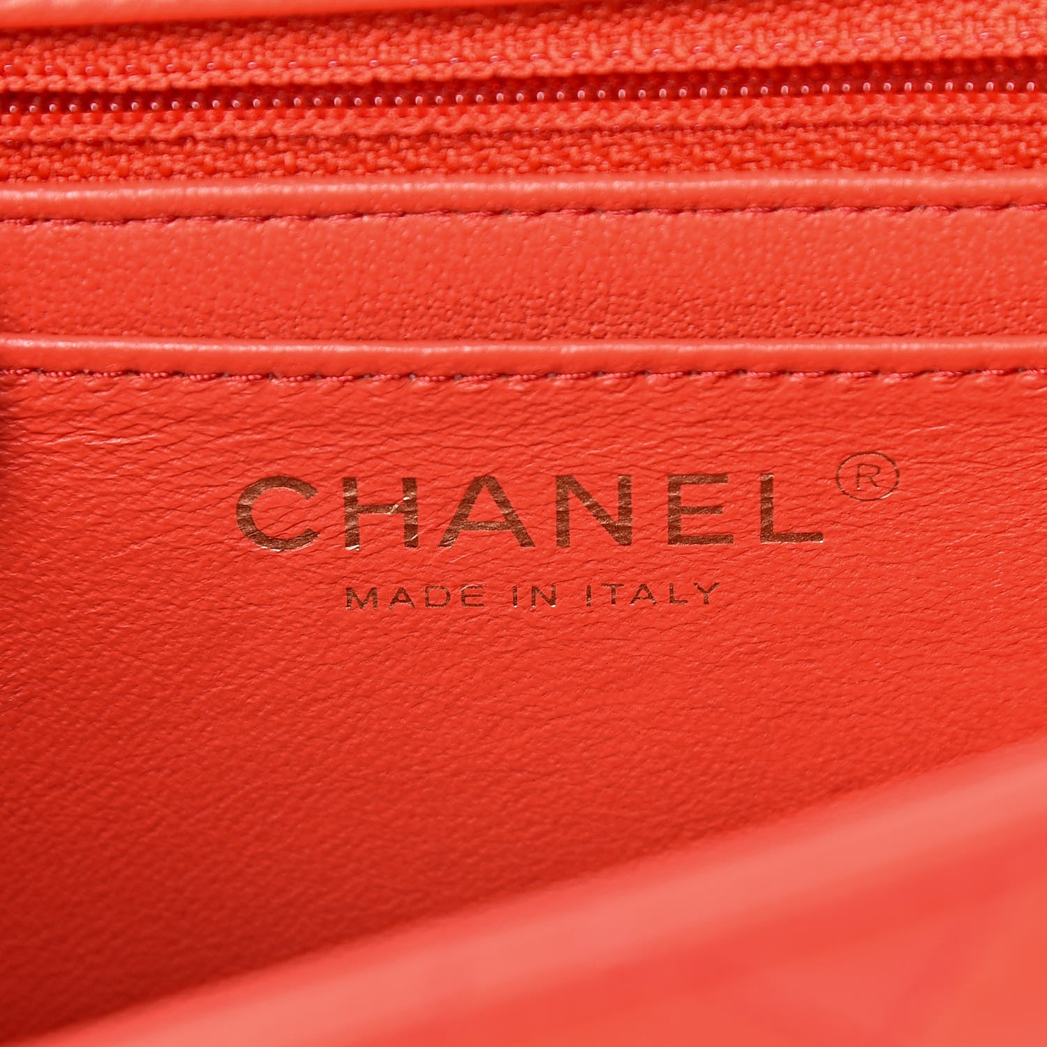 Chanel Lambskin Quilted Mini Square Flap Red 6 of 11