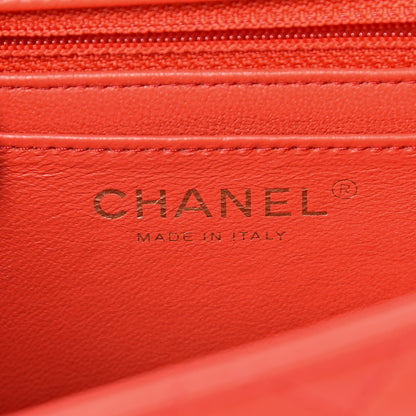 Chanel Lambskin Quilted Mini Square Flap Red 6 of 11