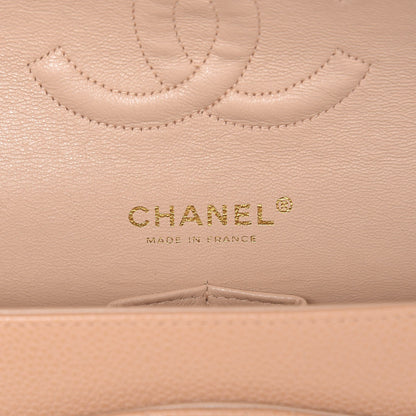 Chanel Caviar Quilted Jumbo Double Flap Beige 7 of 9