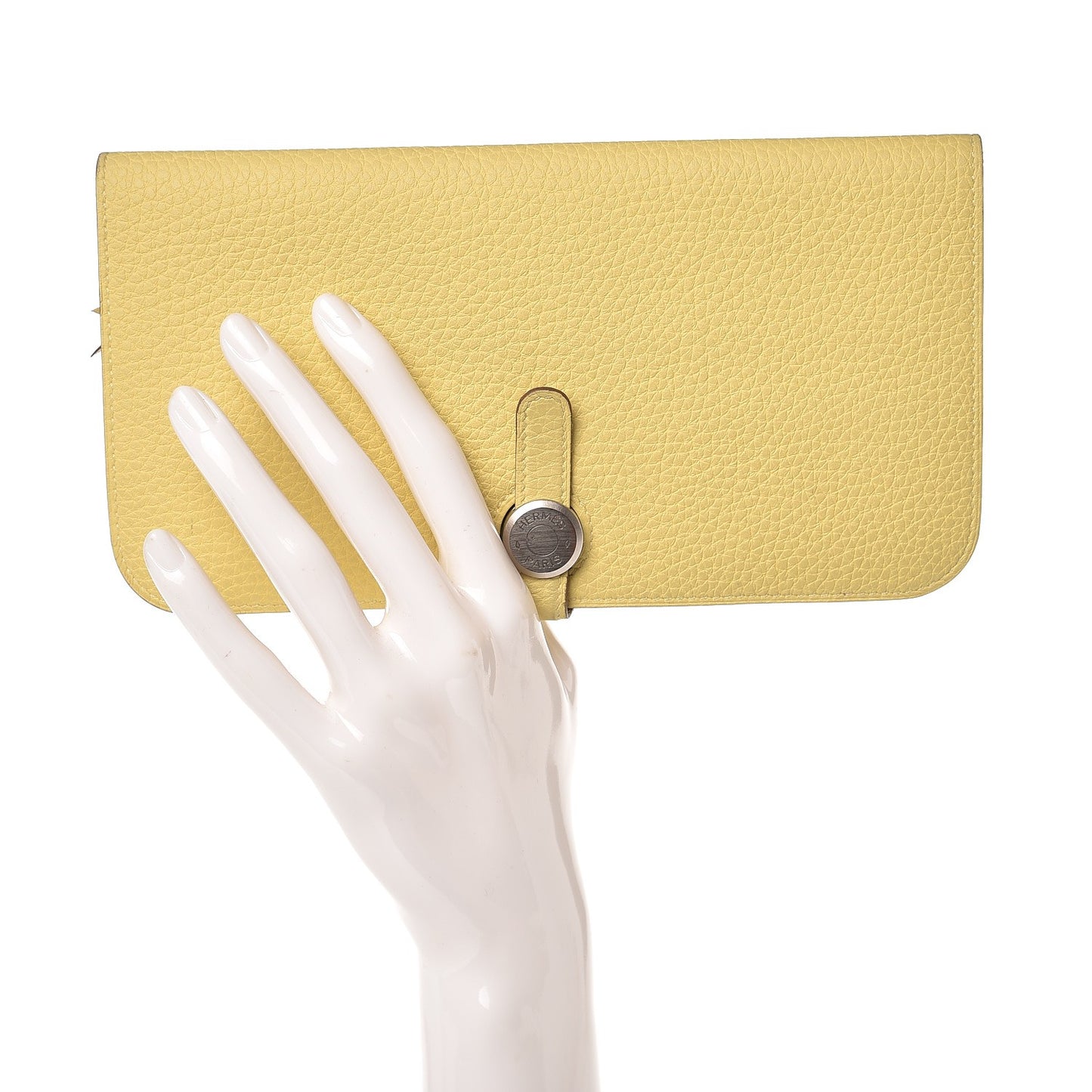 Togo Dogon Recto Verso Wallet Jaune Poussin