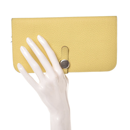 Hermes Togo Dogon Recto Verso Wallet Jaune Poussin 2 of 11