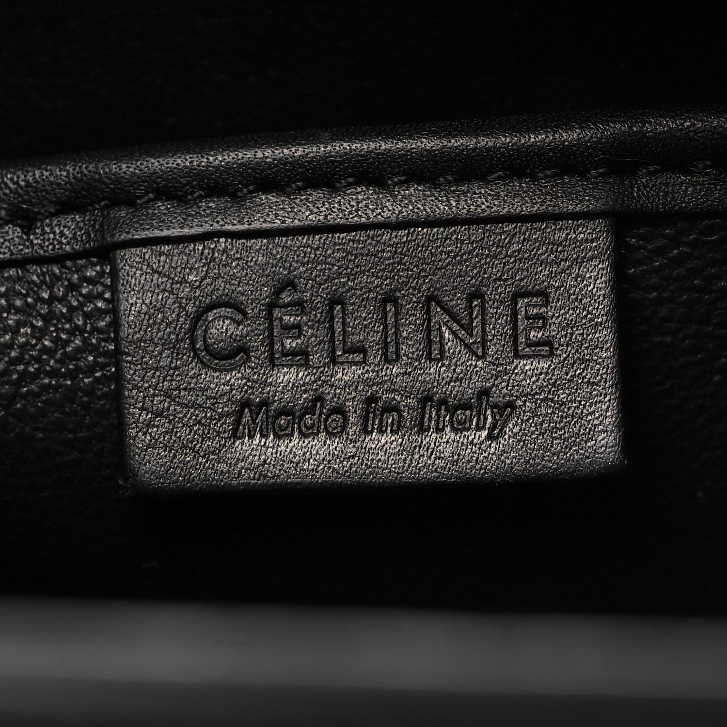 Celine Smooth Calfskin Nano Luggage Black 6 of 9