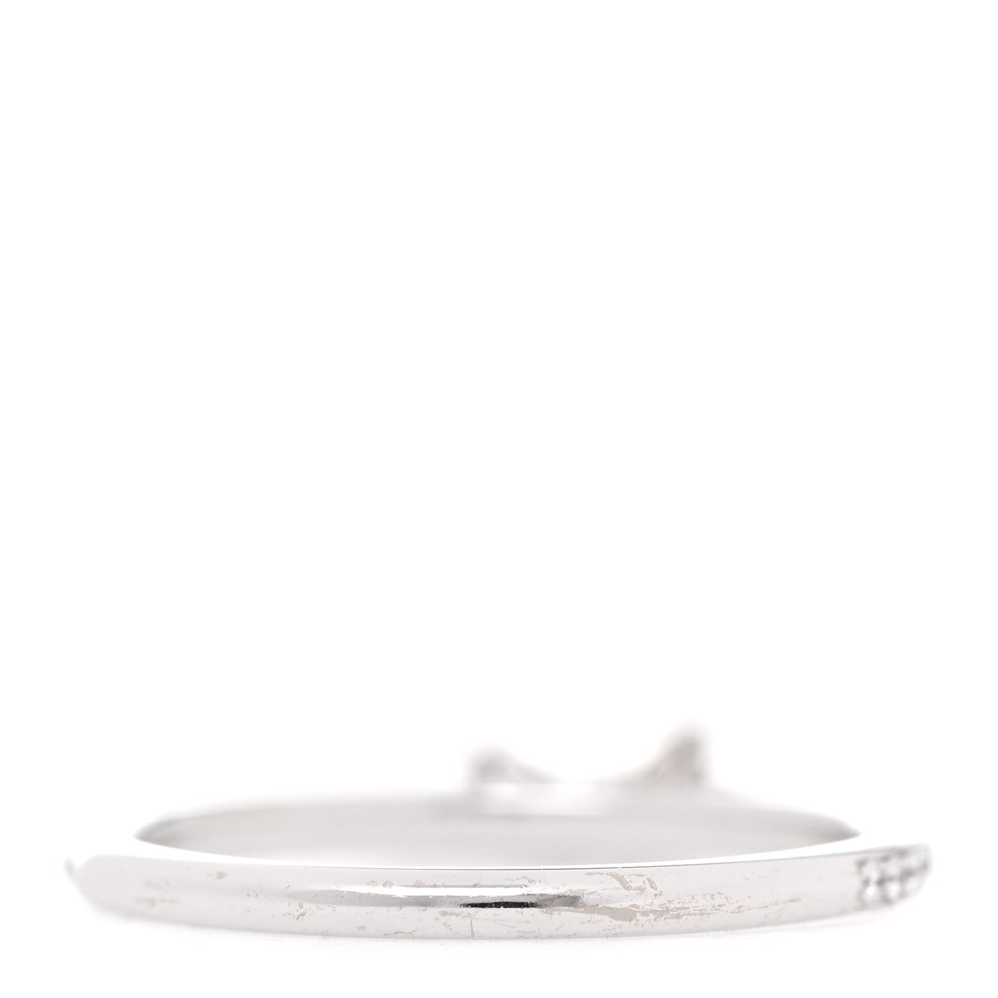 18K White Gold Diamond Kelly Clochette Ring 54 7