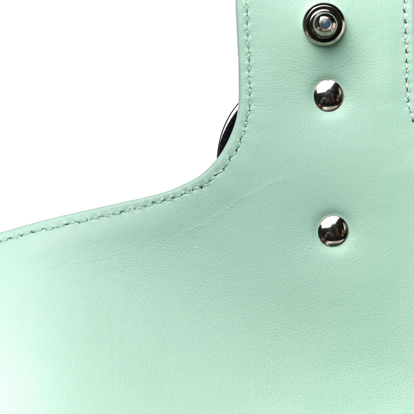 Calfskin Matelasse Small GG Marmont Shoulder Bag Water Green