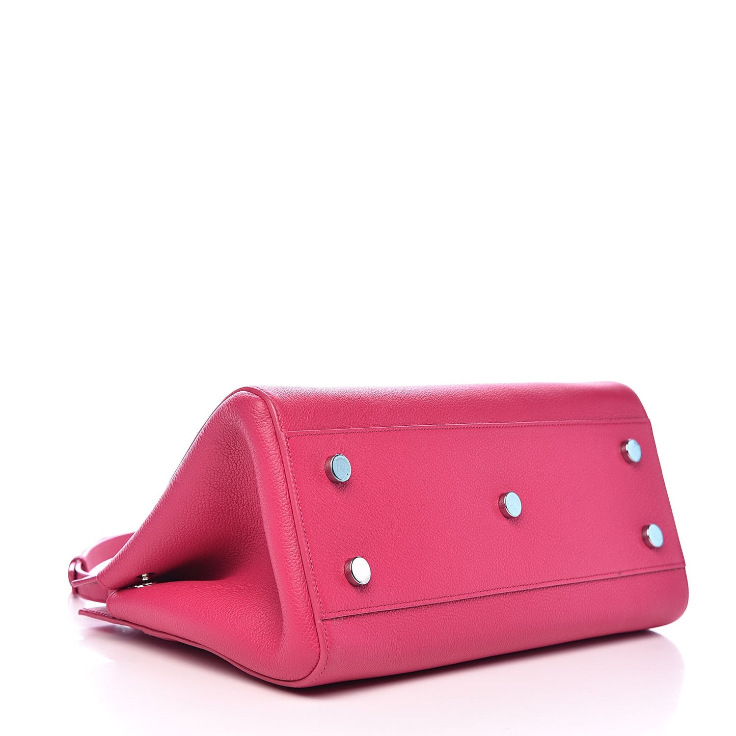 Grained Calfskin Small Cabas Rive Gauche Bubblegum
