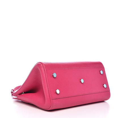 Saint Laurent Grained Calfskin Small Cabas Rive Gauche Bubblegum 4 of 10