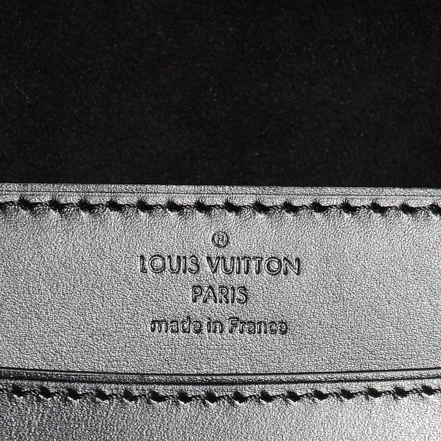 Louis Vuitton Calfskin Chain Louise MM Black 5 of 7