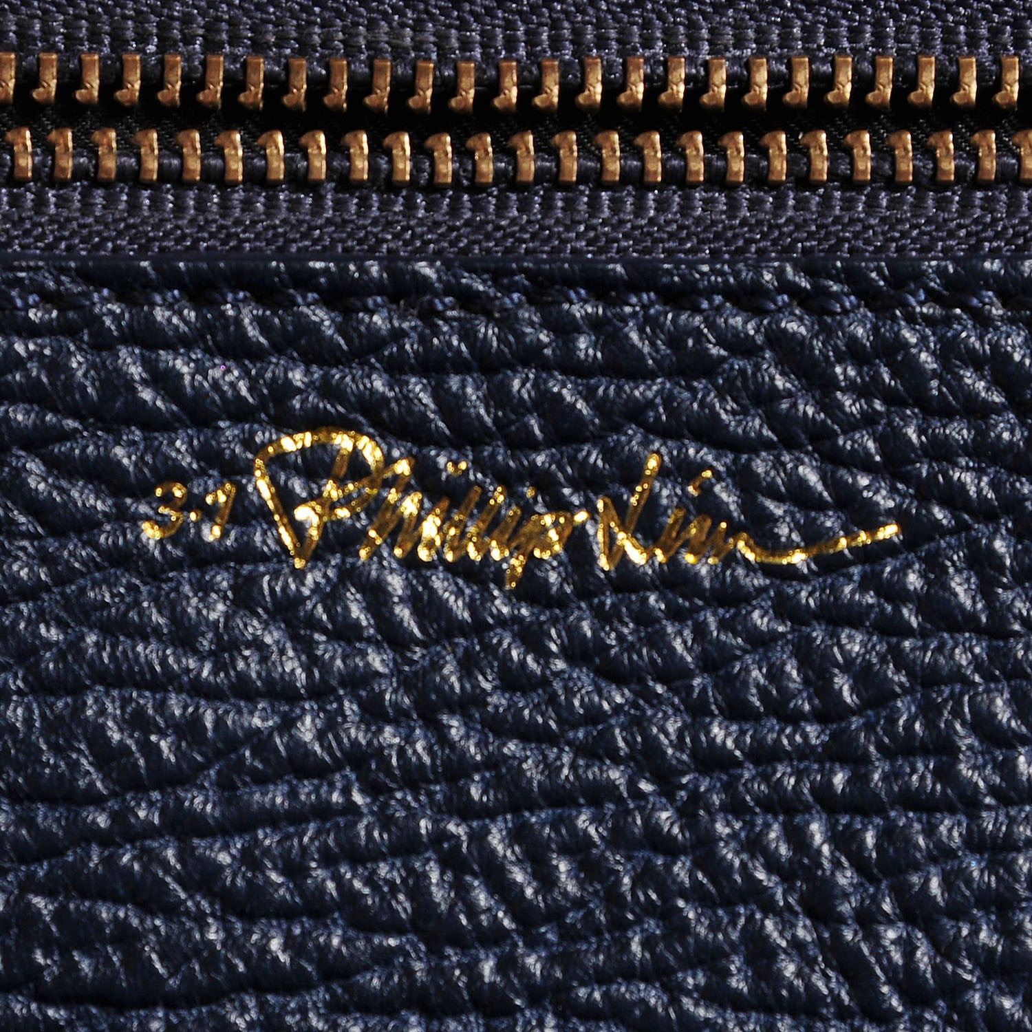 3.1 Phillip Lim 3.1 Textured Calfskin Large Pashli Satchel Ink 7 of 12