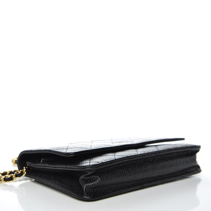 Chanel Caviar Quilted Wallet On Chain WOC Black 4 of 11