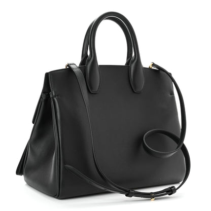 Salvatore Ferragamo Calfskin Medium Studio Bag Black 3 of 10