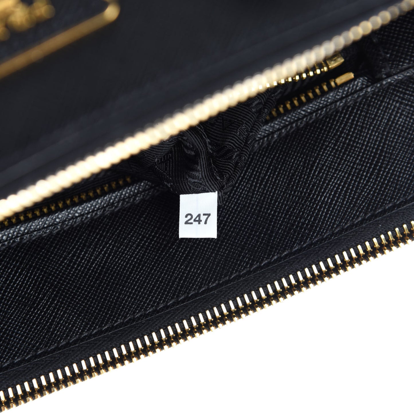 Saffiano Small Galleria Double Zip Tote Black