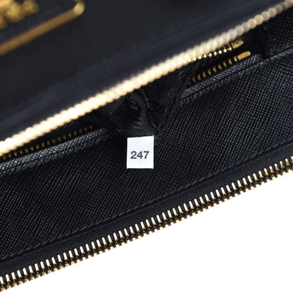 Prada Saffiano Small Galleria Double Zip Tote Black 7 of 10