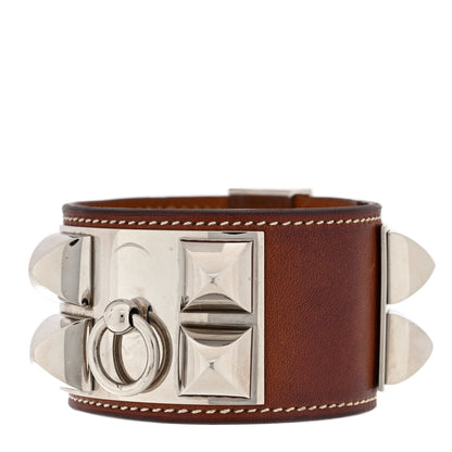 Hermes Barenia Collier De Chien CDC Bracelet Fauve 1 of 6