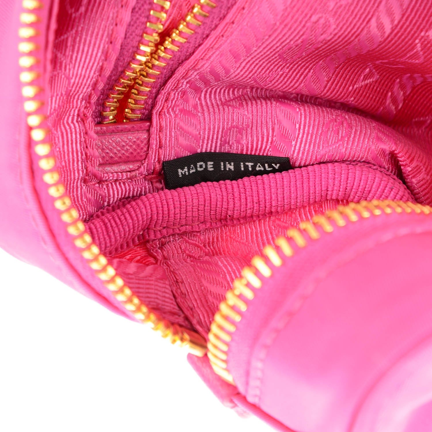 Prada Tessuto Nylon Vela Saffiano Cosmetic Pouch Peonia 7 of 7