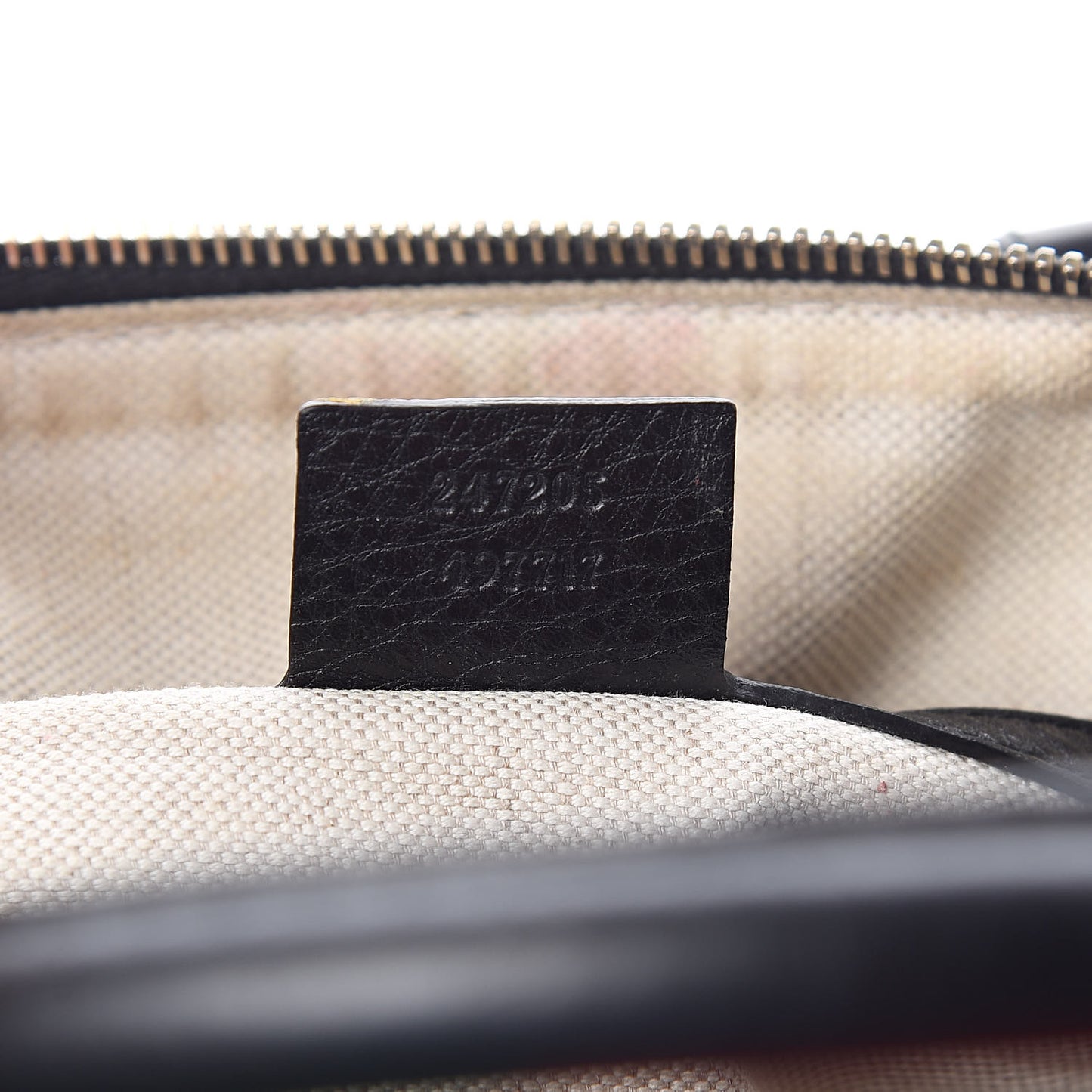 Calfskin Vintage Web Medium Boston Black