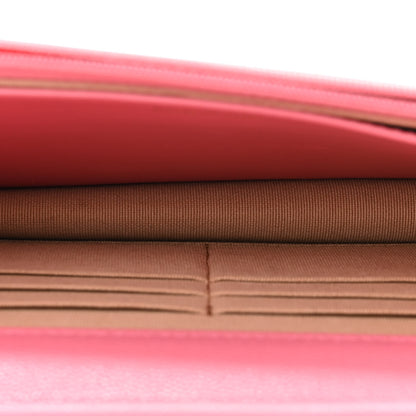 Chanel Caviar Quilted Textured CC Wallet On Chain WOC Pink 5 of 12