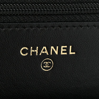 Chanel Lambskin Quilted Trendy CC Wallet On Chain WOC Black 7 of 23