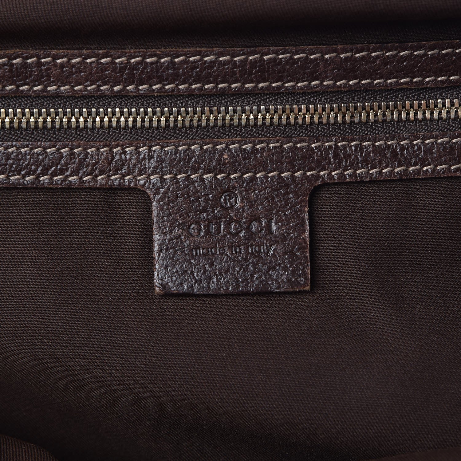Gucci Monogram Bamboo Boston Dark Brown 6 of 13
