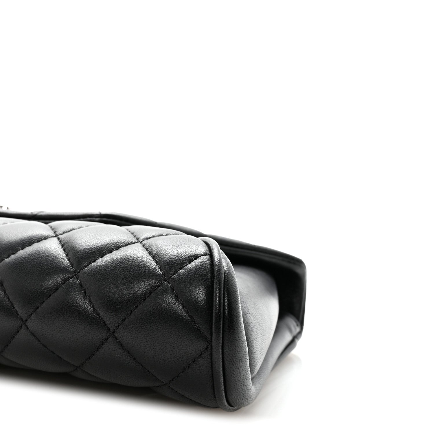 Chanel Lambskin Quilted Fold Up Again Clutch Black 9 of 10