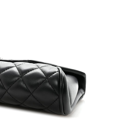 Chanel Lambskin Quilted Fold Up Again Clutch Black 9 of 10