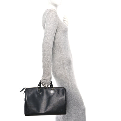 Louis Vuitton Epi Speedy 35 Black 2 of 10