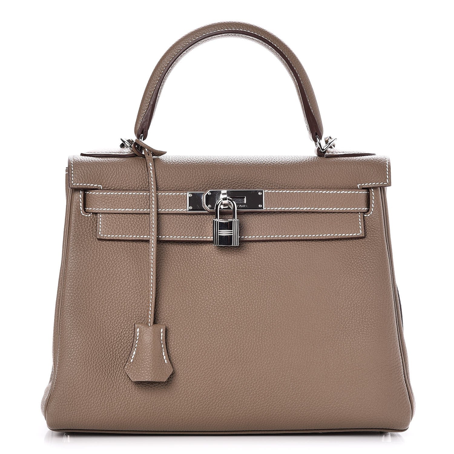 Hermes Togo Kelly Retourne 28 Etoupe 1 of 36