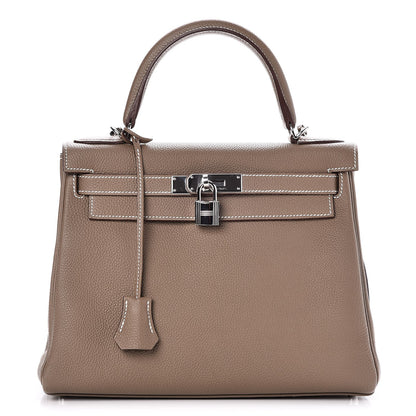 Hermes Togo Kelly Retourne 28 Etoupe 1 of 36