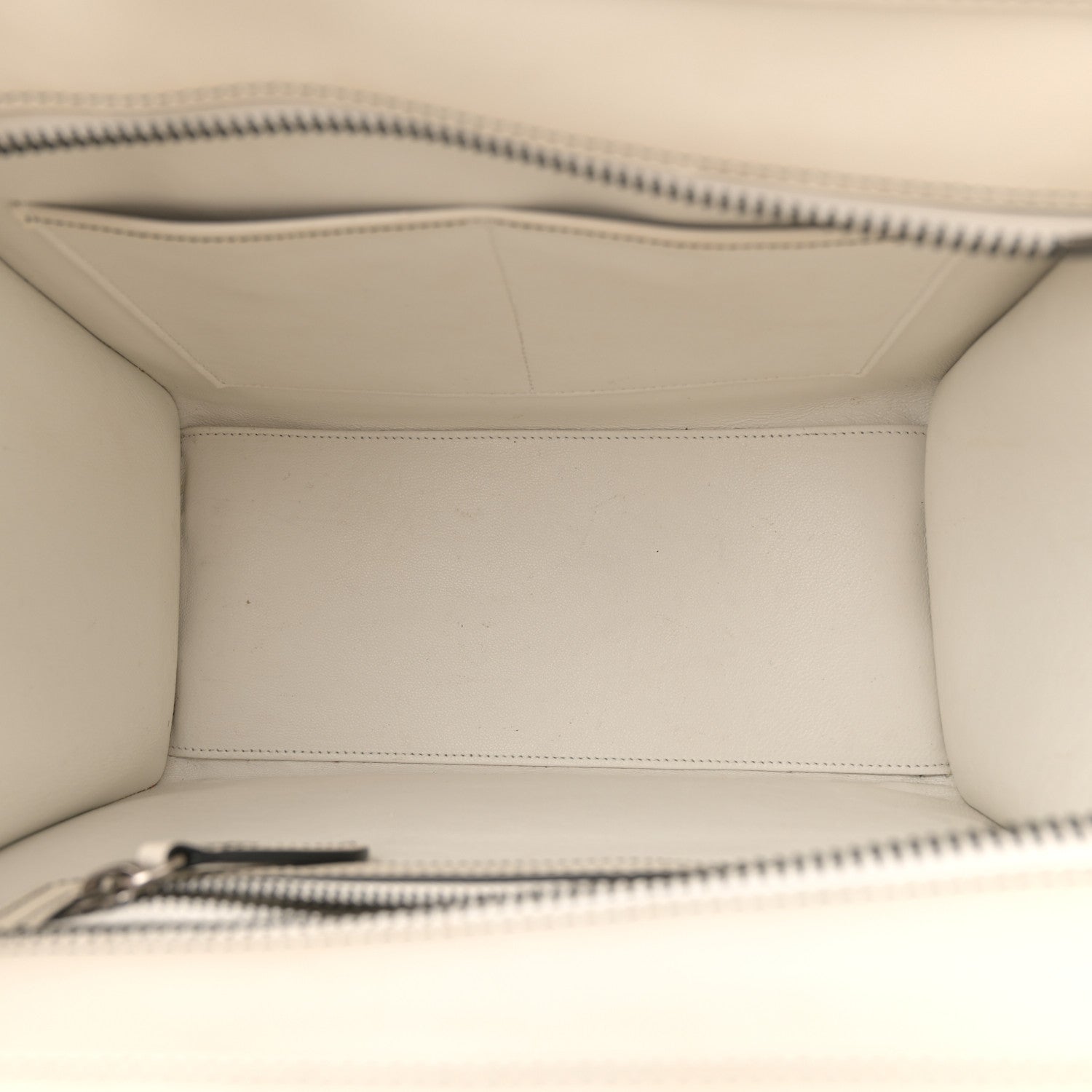 Celine Satin Calfskin Micro Debossed Luggage White 5 of 15