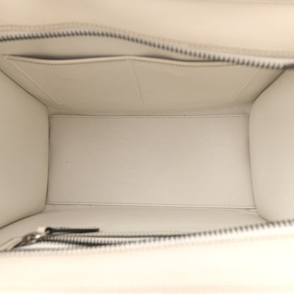 Celine Satin Calfskin Micro Debossed Luggage White 5 of 15