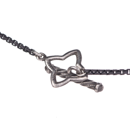 David Yurman Darkened Sterling Silver South Sea Pearl Diamond Quatrefoil Necklace 6 of 6