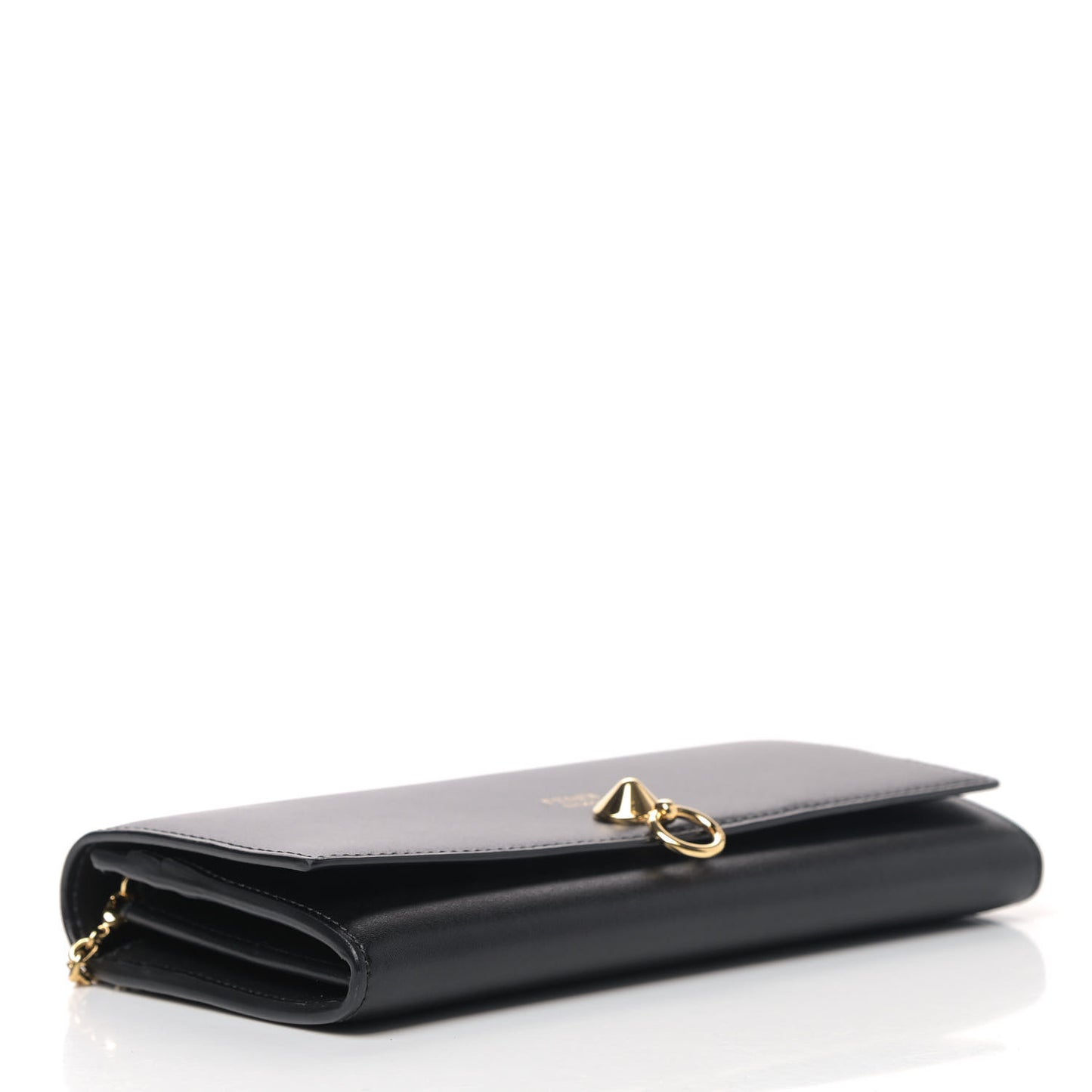 Vitello Liberty Century Lucido By The Way Continental Wallet On Chain Black
