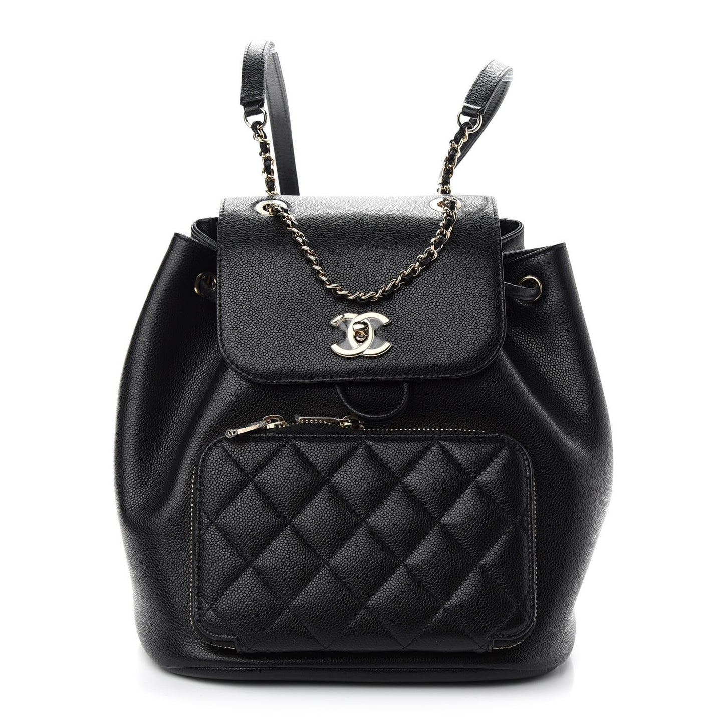 Caviar Quilted Business Affinity Backpack Black