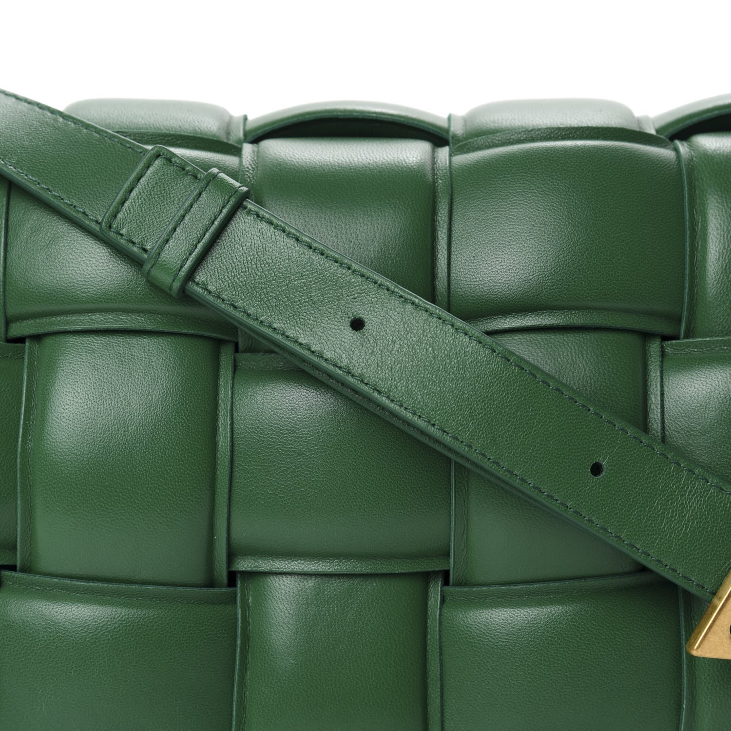Bottega Veneta Nappa Maxi Intreccio Padded Cassette Crossbody Bag Racing Green 10 of 10
